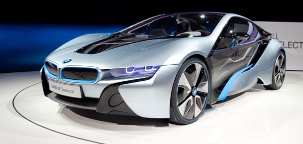 Den nye BMW i8 benytter laserlys